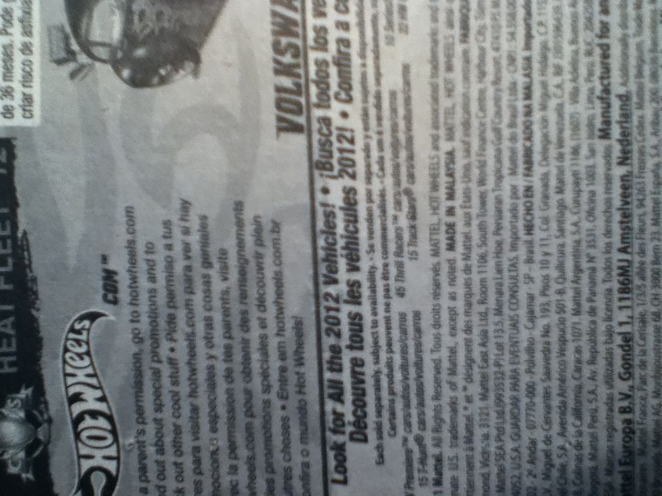 Volkswagen Beetle - Heat Fleet ’12 toy car collectible - Main Image 2