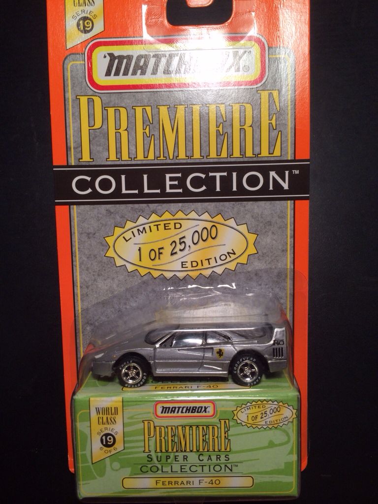 Ferrari F-40 - 1998 Match Box Premiere Collection Series 19 toy car collectible - Main Image 1