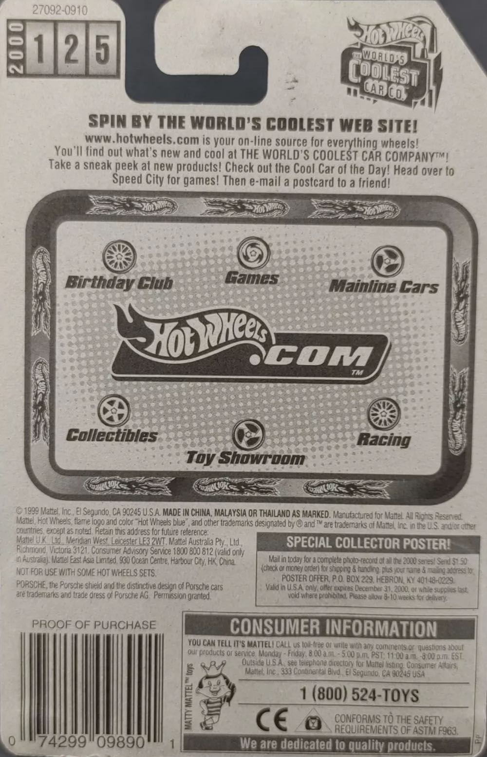 Porsche 930 - Hot Wheels toy car collectible - Main Image 2