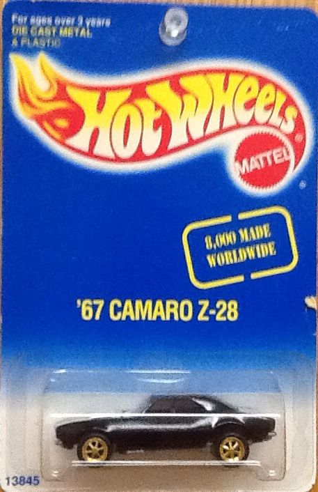 67 Camaro Z-28 - Blue Card toy car collectible - Main Image 1
