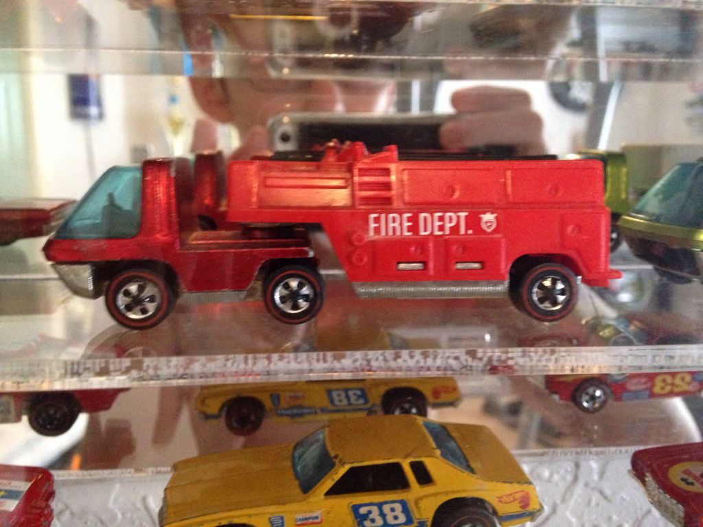 Fire Dept Trailer  toy car collectible - Main Image 1