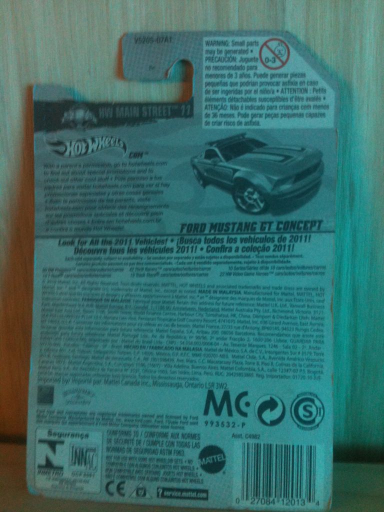 Ford Mustang Concept 11 - HW Main Street ’11 toy car collectible - Main Image 2