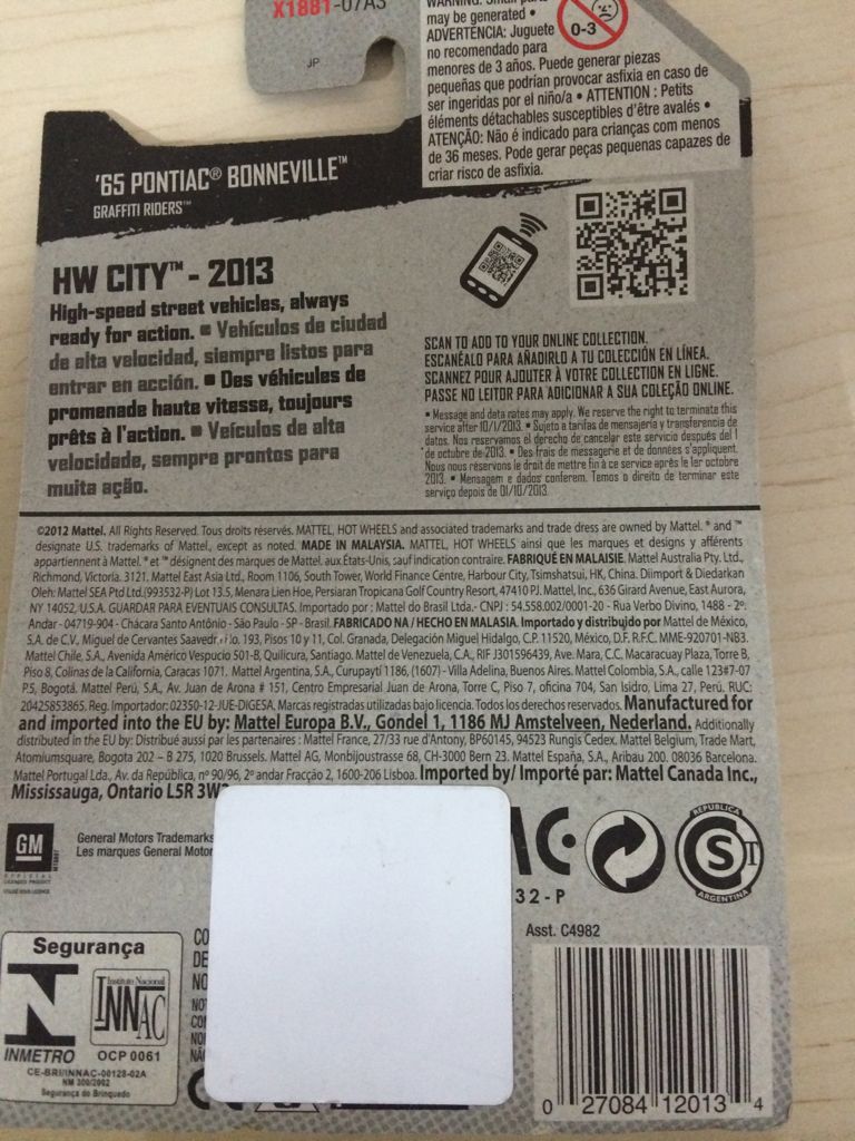 65 Pontiac Boneville  toy car collectible - Main Image 2