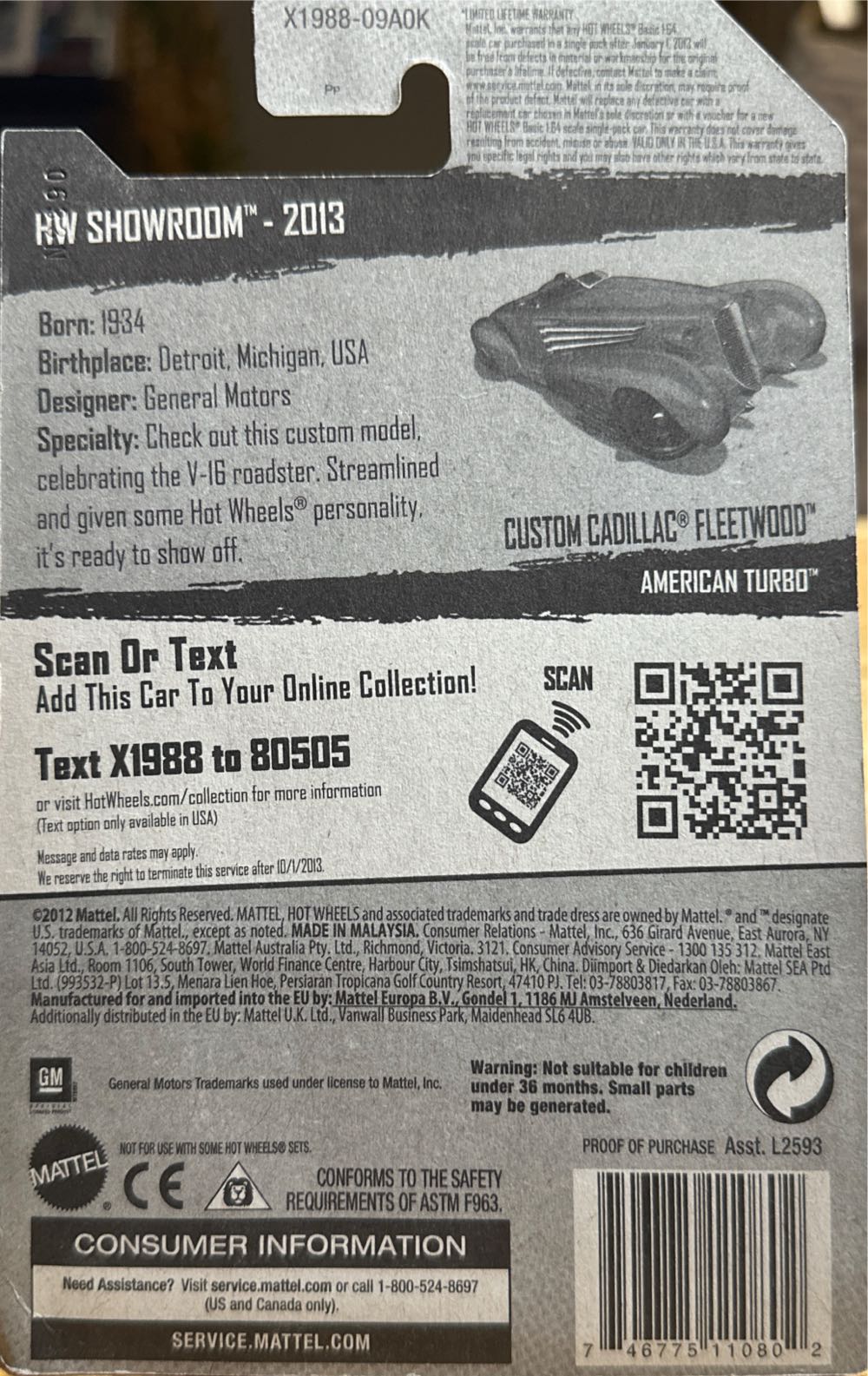 Custom Cadillac Fleetwood - HW Showroom toy car collectible - Main Image 2