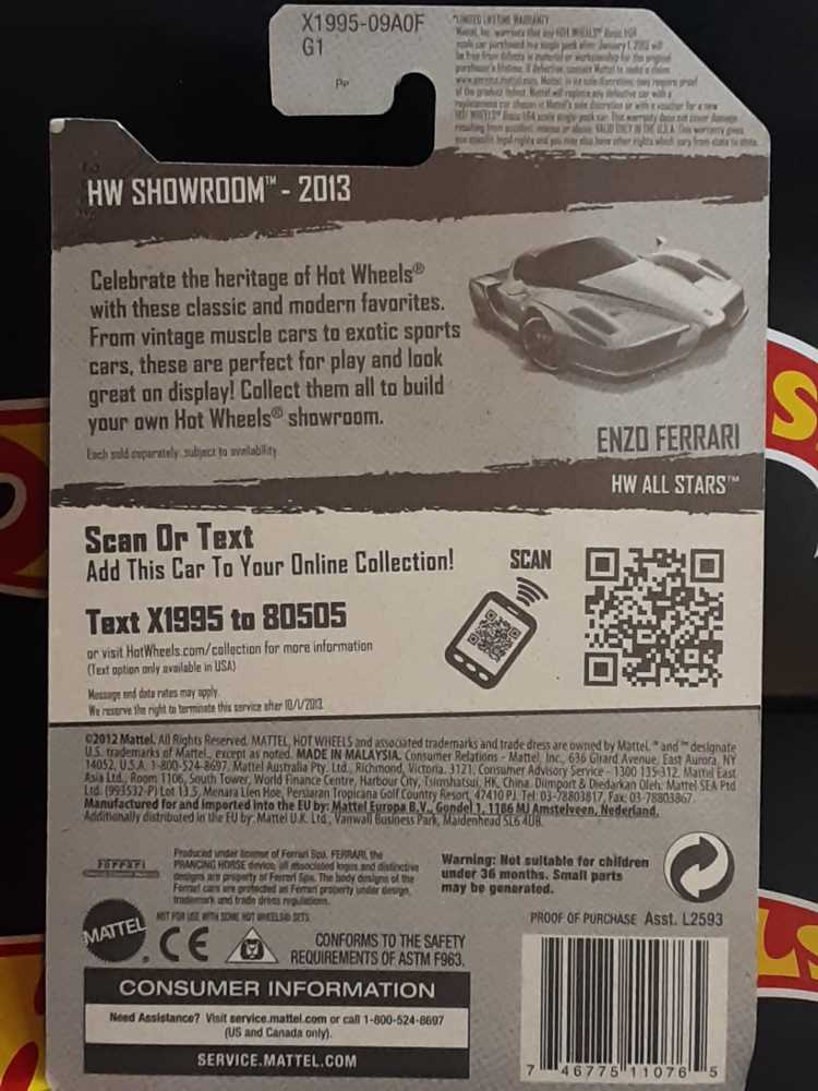 Ferrari Enzo  - HW All Stars toy car collectible - Main Image 2