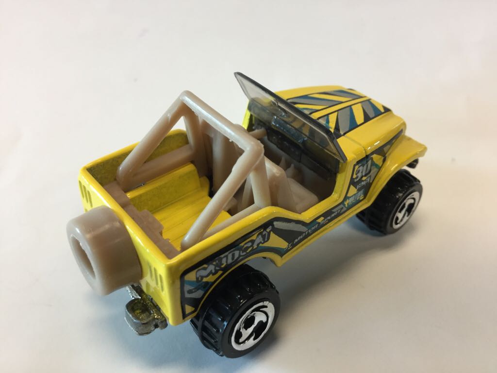 Roll Patrol Jeep C J-7 - ’99 Mattel Wheels toy car collectible - Main Image 2