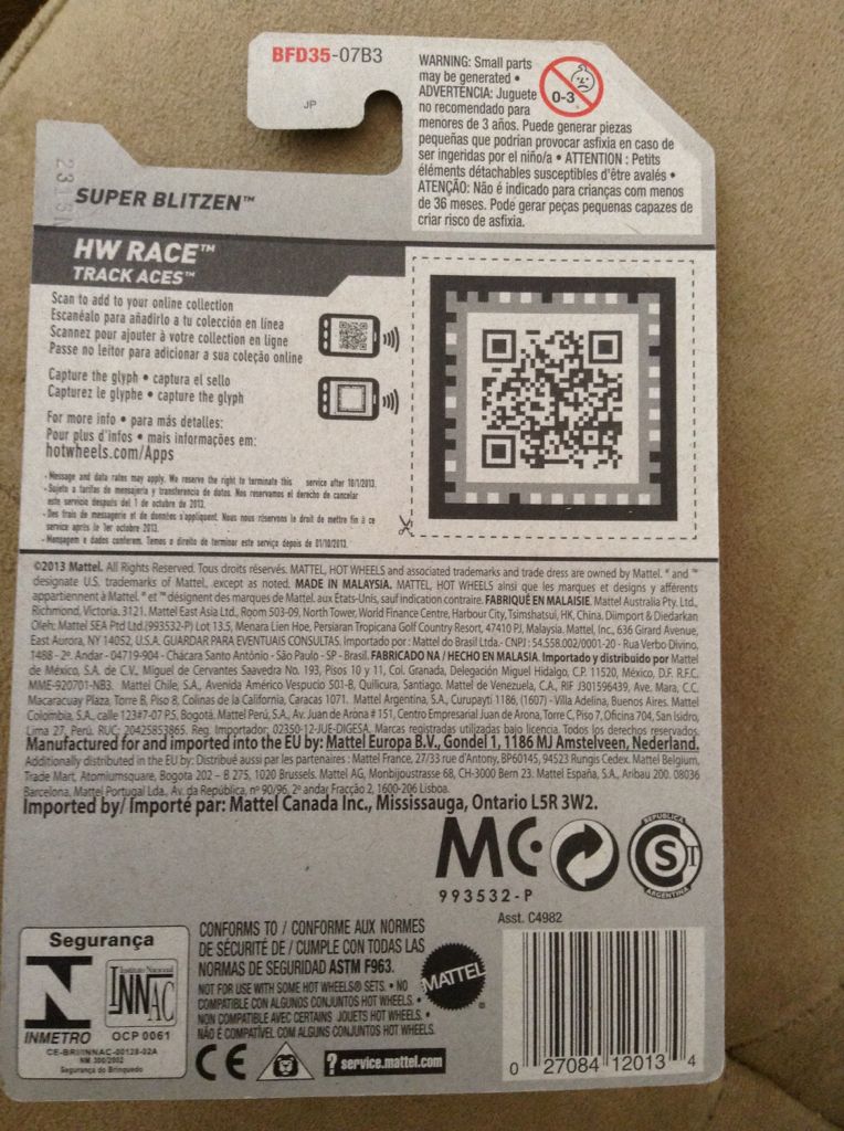 Super Blitzen - 2014 Hot Wheels HW Race Track Aces toy car collectible - Main Image 2