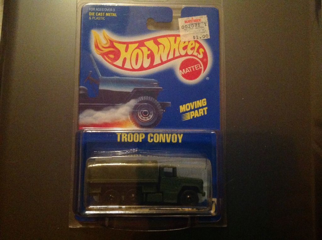 #007 Troop Convoy - Blue Card toy car collectible - Main Image 1