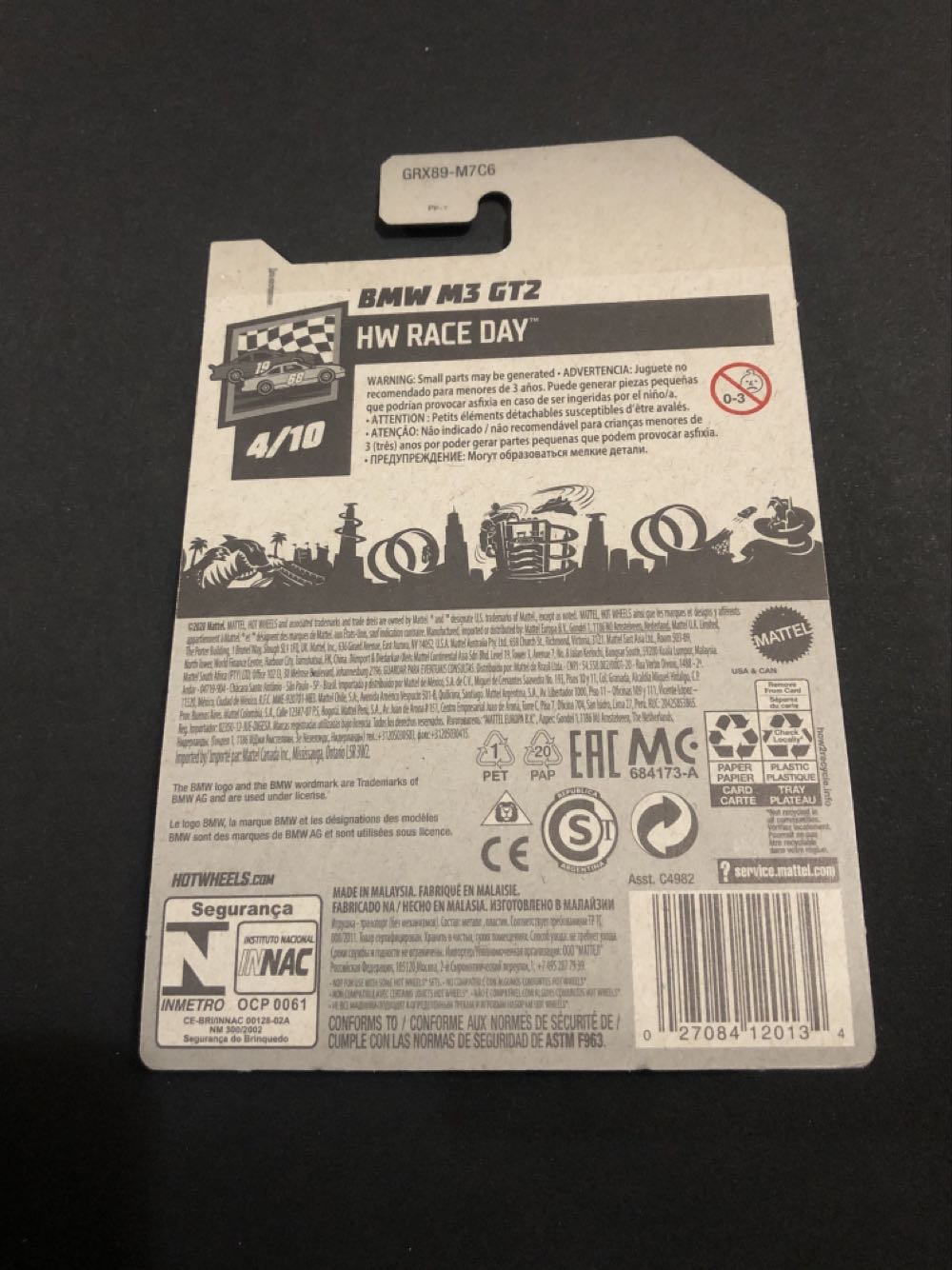 BMW M3 GT2 (Loose) - ‘21 HW Race Day toy car collectible - Main Image 2