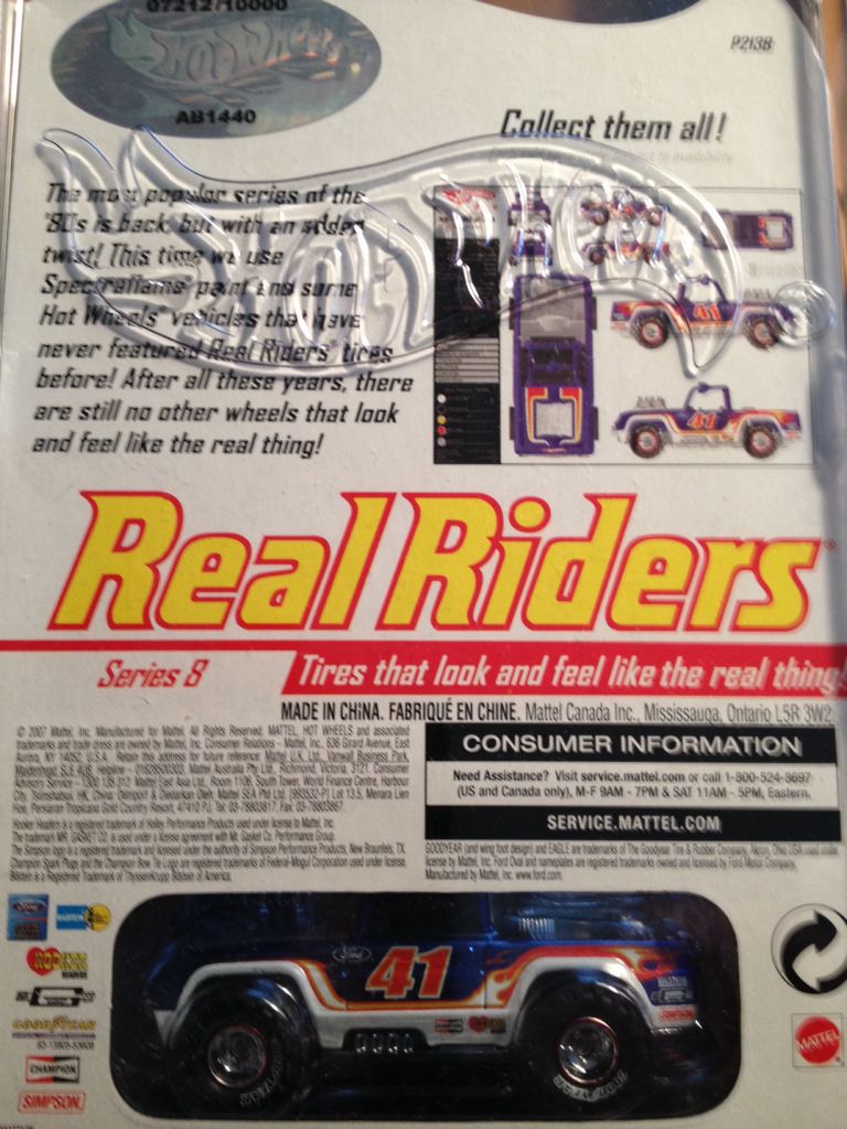 Baja Bruiser - HW Real Riders - Series 8 toy car collectible - Main Image 2