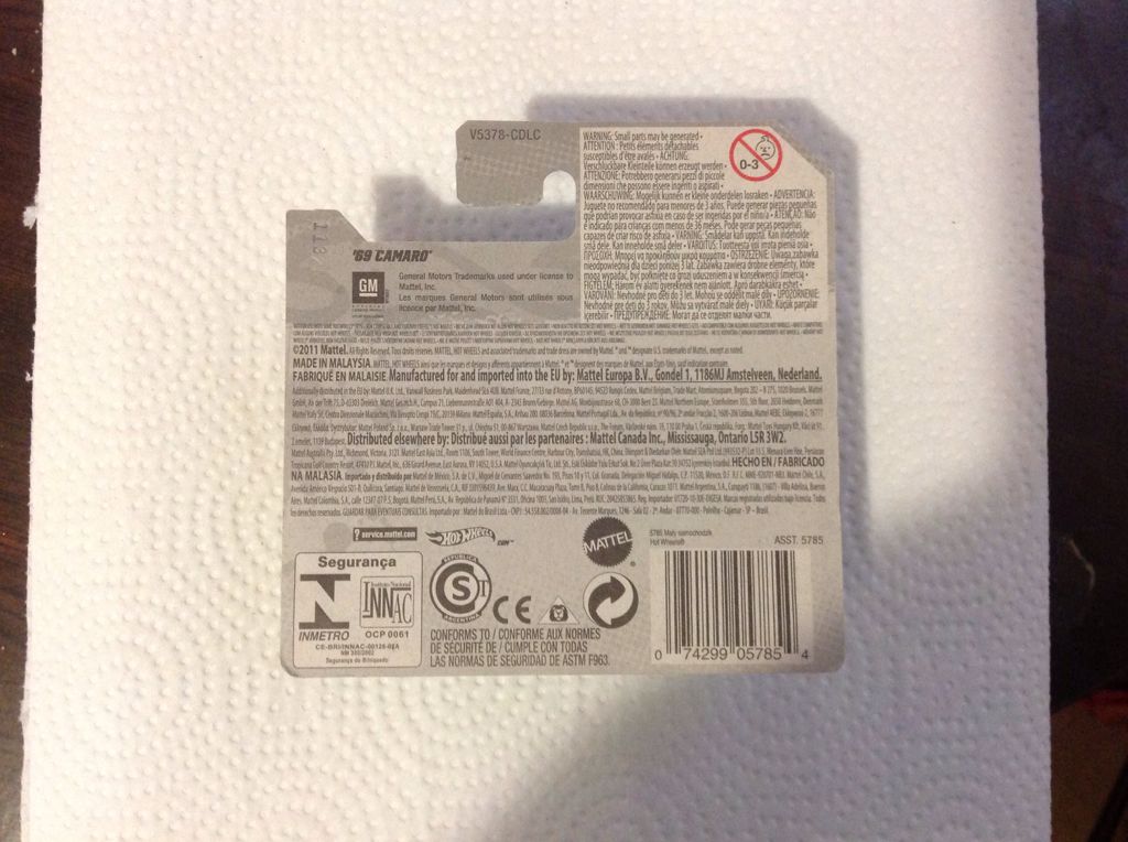 ’69 Camaro - Super Treasure Hunt 2012 toy car collectible - Main Image 2