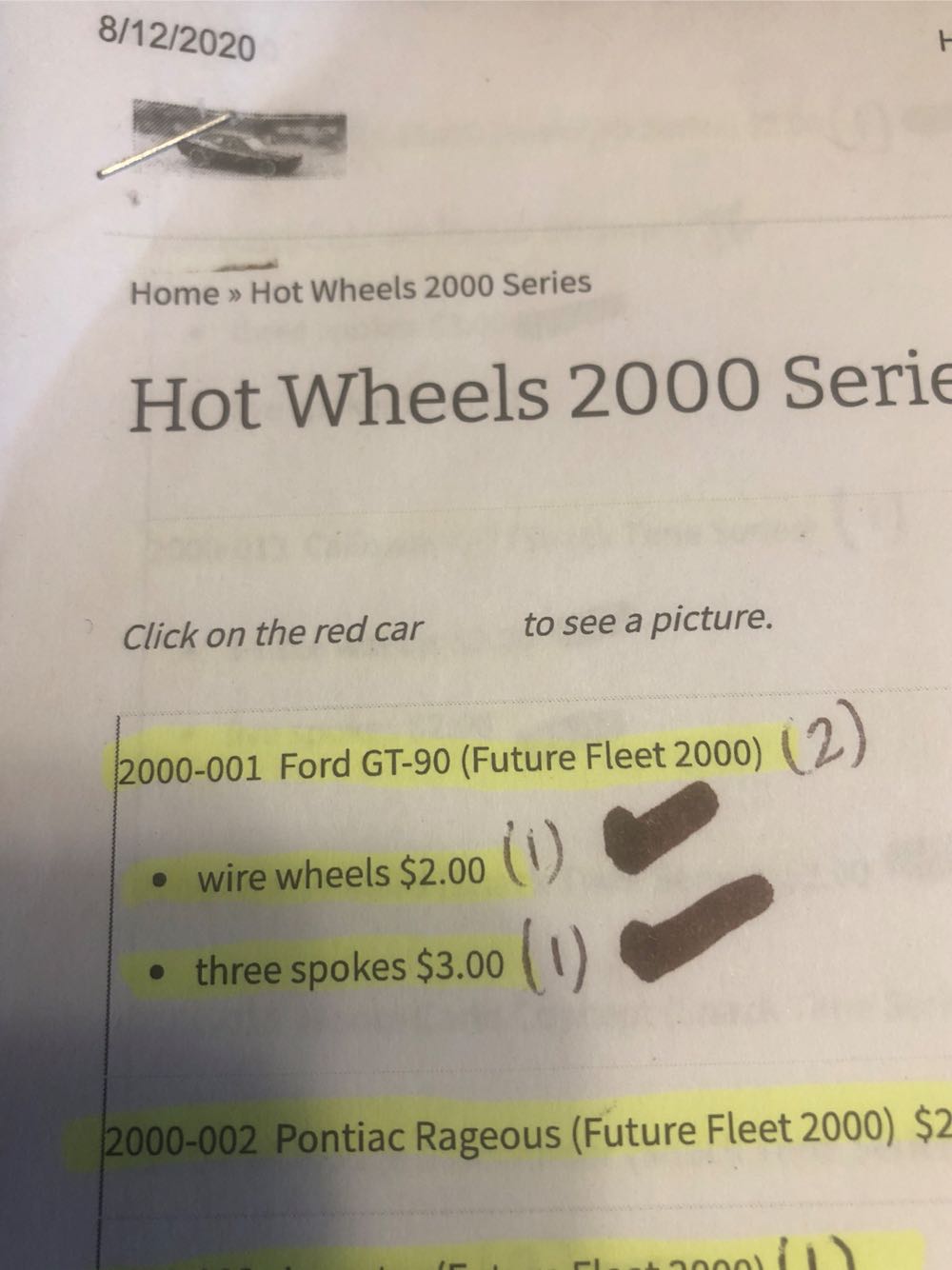 Ford GT-90 - Future Fleet 2000 Series toy car collectible - Main Image 3