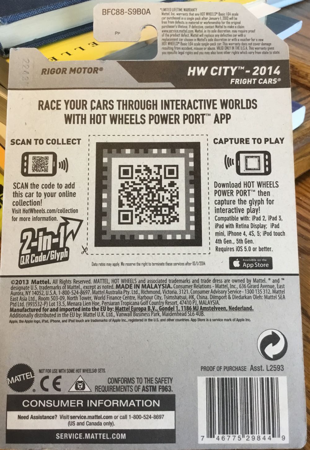 Rigor Motor - HW City - Fright Cars toy car collectible - Main Image 2