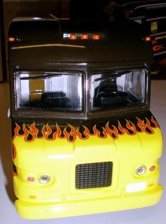 Dale Jarrett UPS Race The Trucks With Flames  - Winston Cup toy car collectible - Main Image 2