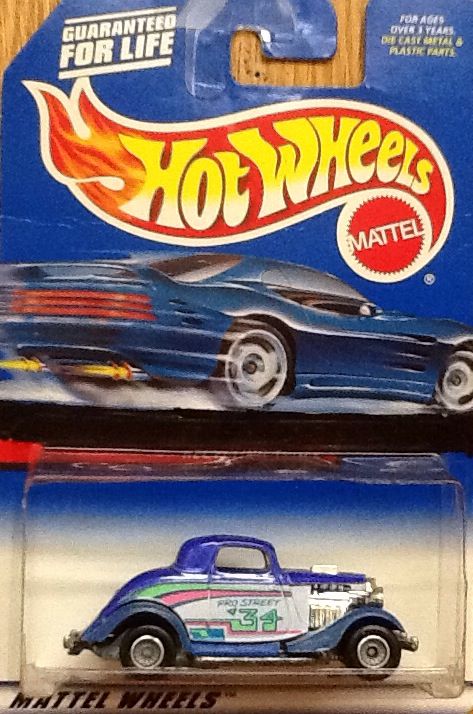 3 Window 34 - Blue Card toy car collectible - Main Image 1