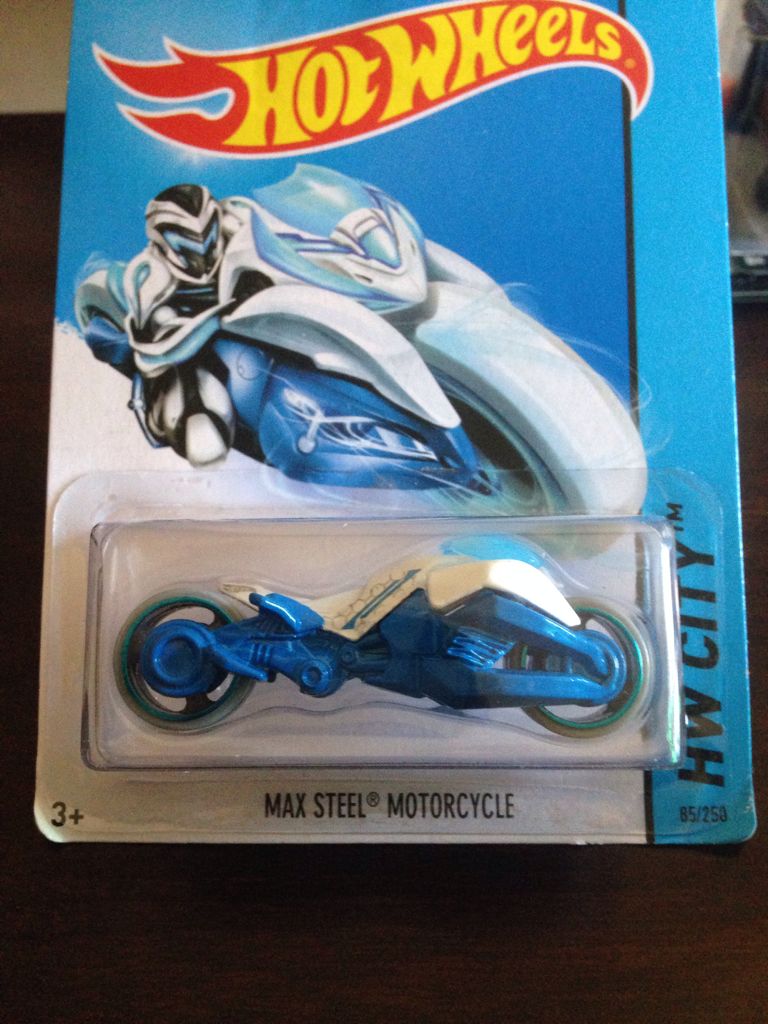 Max Steel Motorcycle - 2014 HW City - Tooned II toy car collectible - Main Image 2