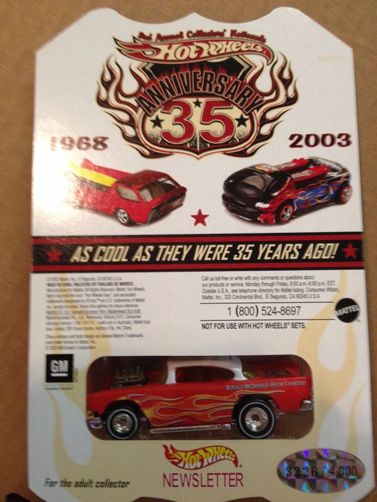 Hotwheels - Ronald McDonalds House Charities toy car collectible - Main Image 2