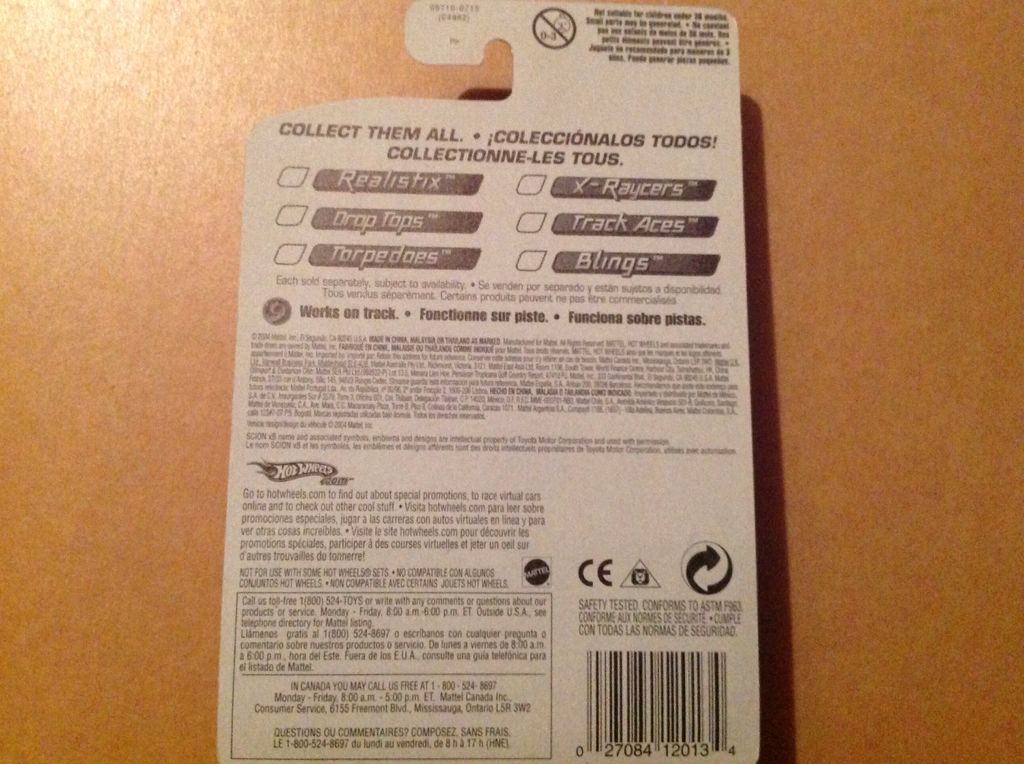 *Subaru Scion xB, Trans Blue - Hot Wheels: 2005 First Editions toy car collectible - Main Image 2