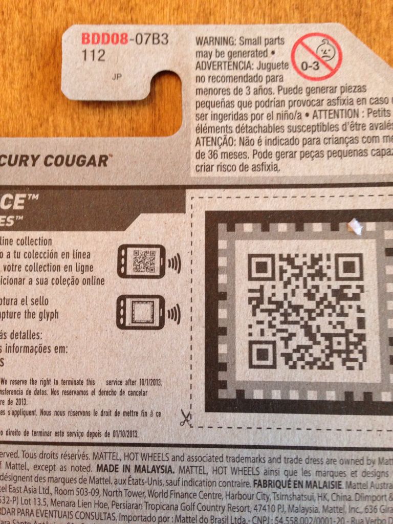 1968 Mercury Cougar (Race Car) - ’14 HW Race toy car collectible - Main Image 2