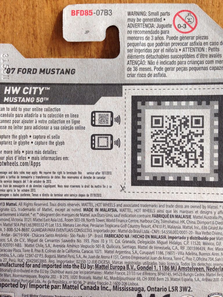 2007 Custom Ford Mustang - HW City: Mustang 50th toy car collectible - Main Image 2