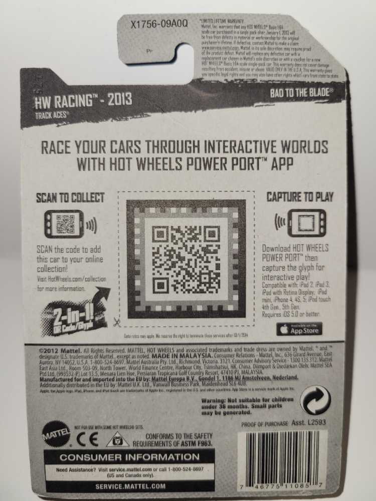 Bad To The Blade - HW Racing toy car collectible - Main Image 4