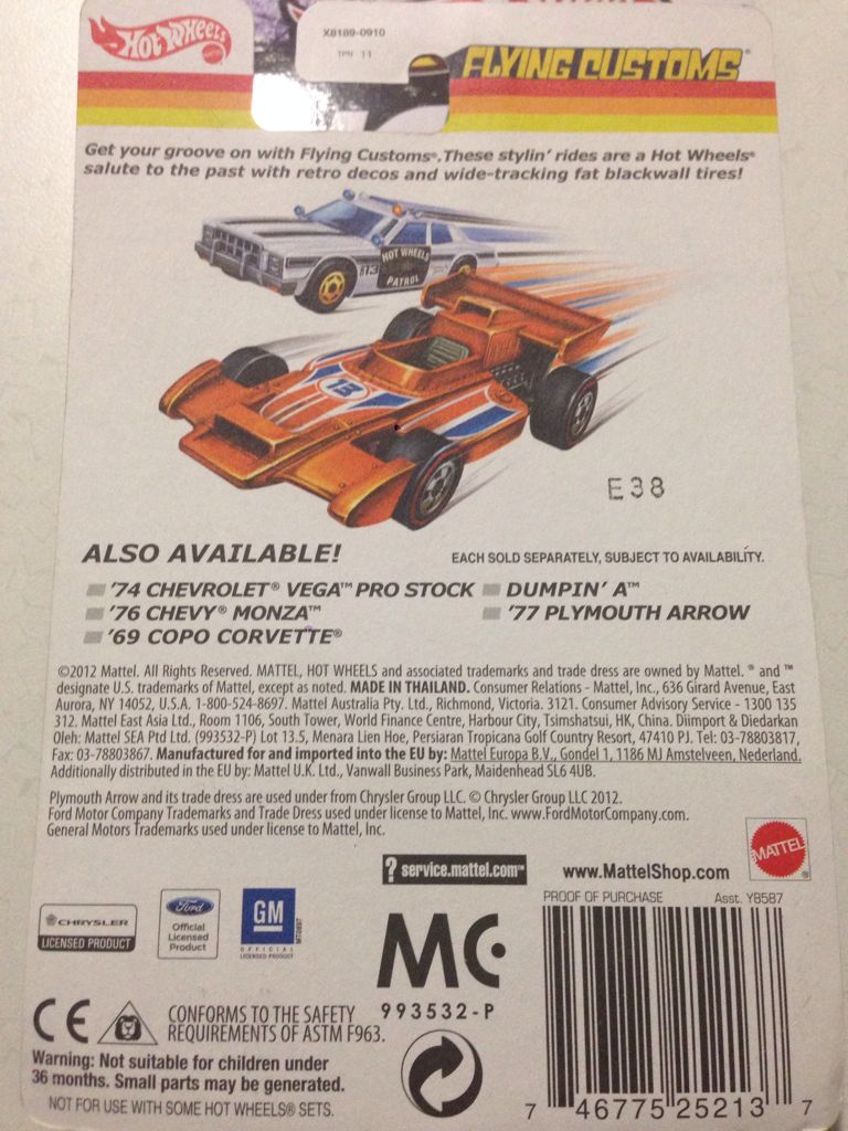 Chevy Monza (’76) - Flying Customs toy car collectible - Main Image 2