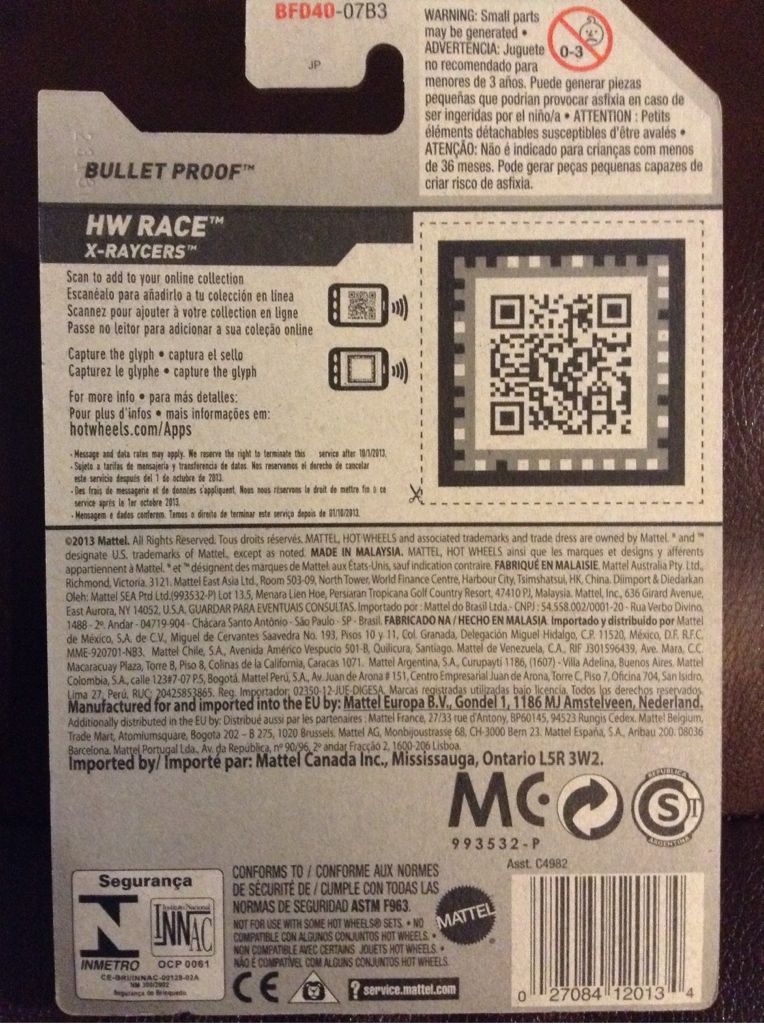 Bullet Proof - HW Race toy car collectible - Main Image 2