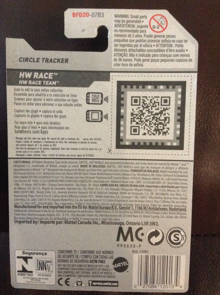 Circle Tracker - 2014 - HW Race - HW Race Tean toy car collectible - Main Image 2