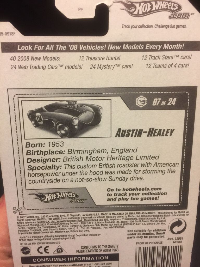 Austin-Healey - Web Trading Cars toy car collectible - Main Image 2