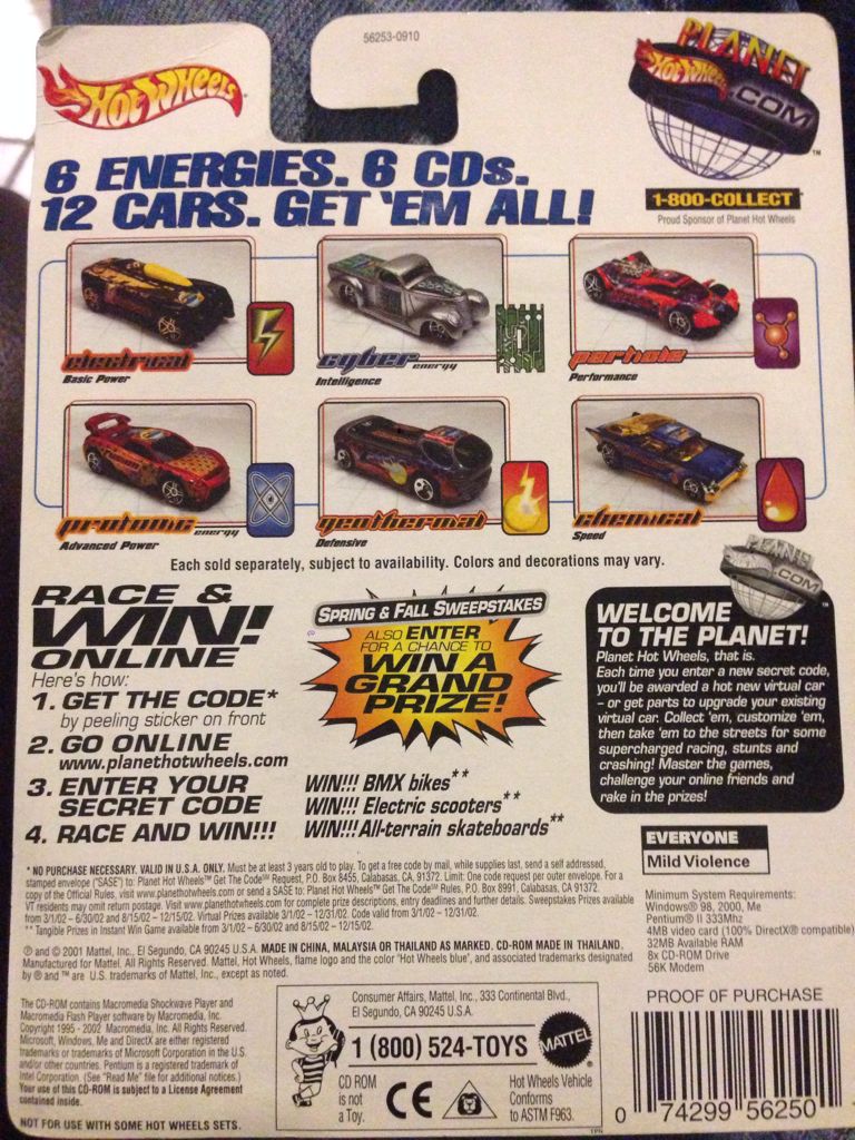 Cyber - ENERGY CAR 2002 toy car collectible - Main Image 2