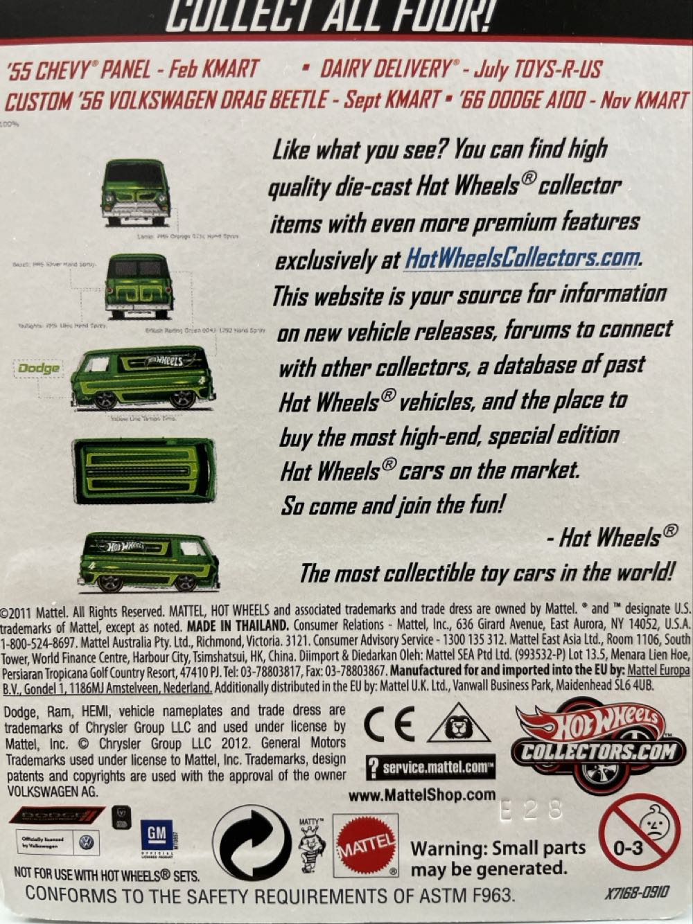Dodge A100 66 - Mail in collectors edition toy car collectible - Main Image 3