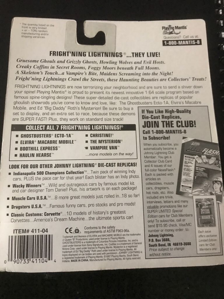 Johnny Lightning - Johnny Lightning Fright’ning Lightning toy car collectible - Main Image 2