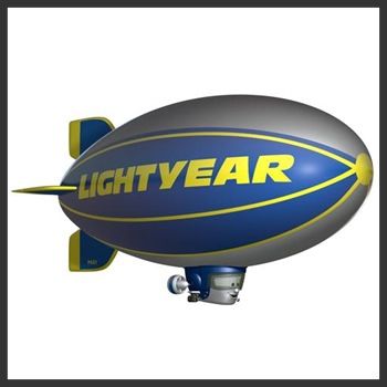 Al Oft The Lightyear Blimp - (2007 - Supercharged) Walmart (9) toy car collectible - Main Image 1