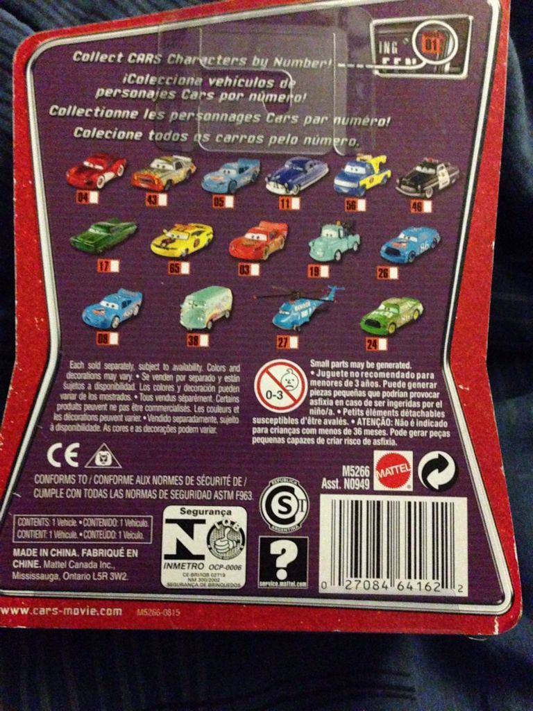 Charlie Checker - Piston Cup toy car collectible - Main Image 2