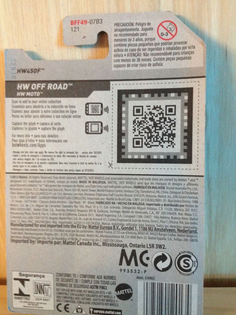 HW450F - HW Moto toy car collectible - Main Image 2