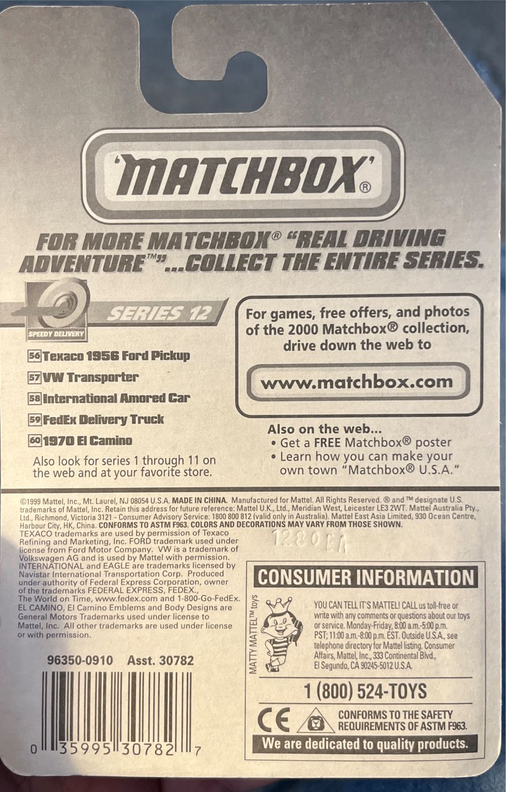 Matchbox Speedy Delivery VW Transporter #57 - Speedy Delivery toy car collectible - Main Image 2