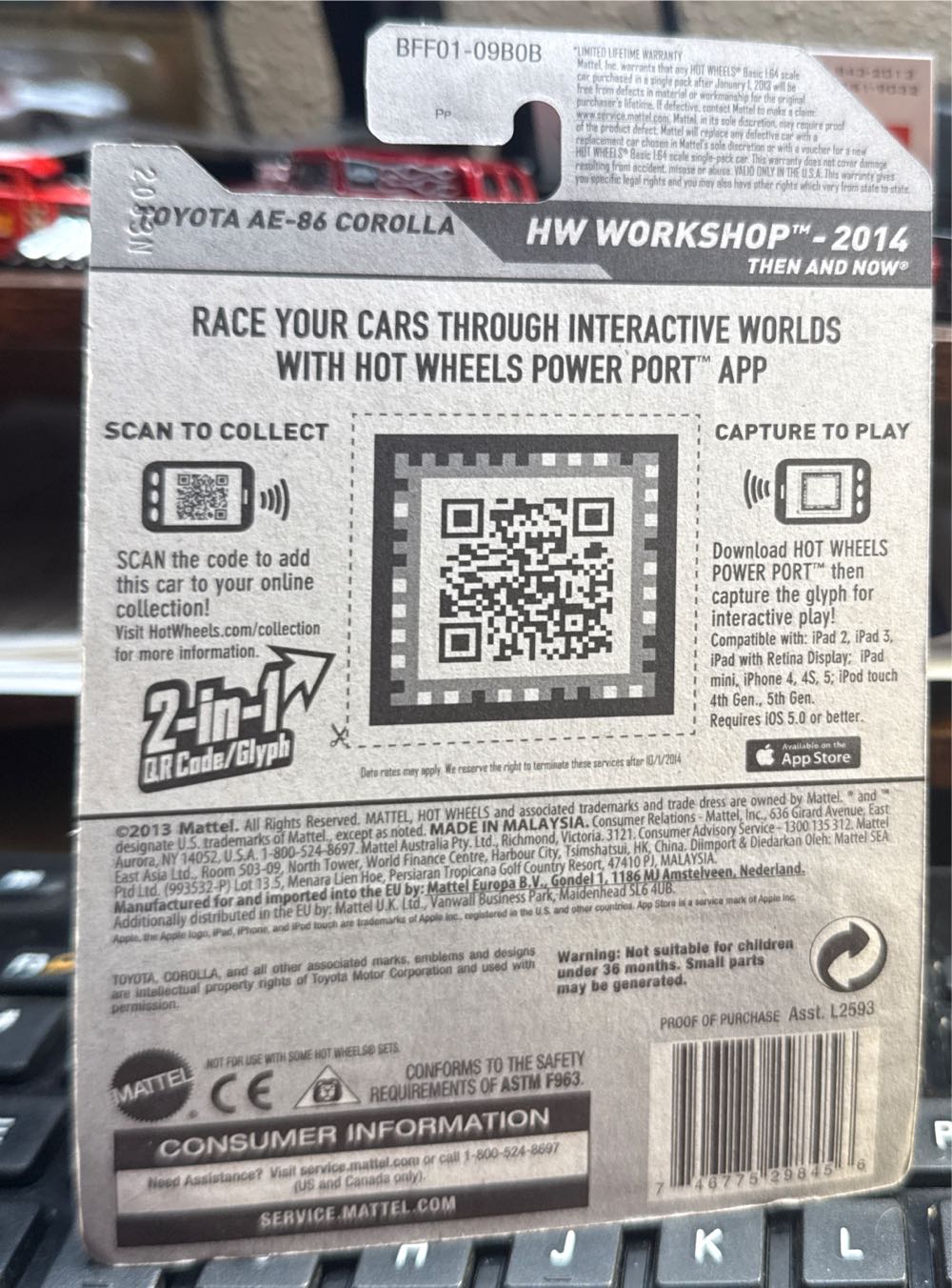 *Toyota AE-86 Corolla Silver - HW Workshop/Then And Now toy car collectible - Main Image 3