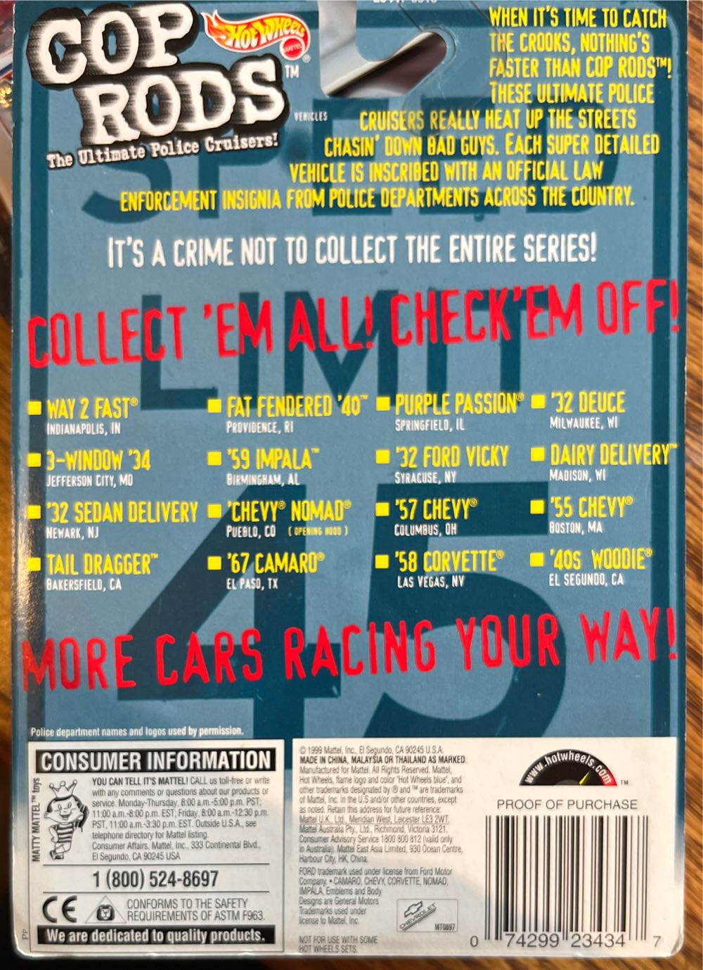 ’32 Deuce - Cop Rod Series 1 toy car collectible - Main Image 3