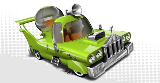 The Homer - HW City - 2014 Tooned II toy car collectible - Main Image 2