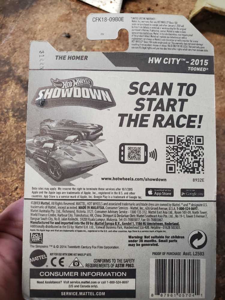 The Homer - HW City - 2014 Tooned II toy car collectible - Main Image 4