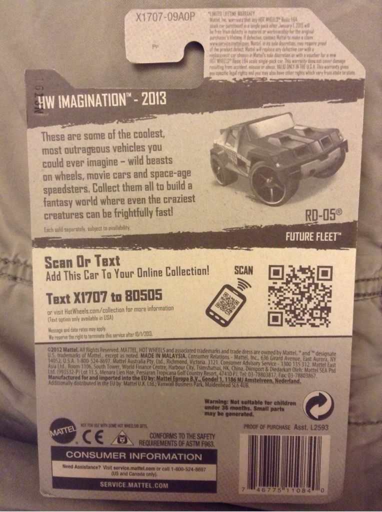RD-05 - HW Imagination - 2013 Future Fleet toy car collectible - Main Image 2