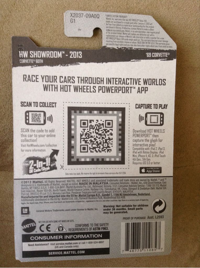 Corvette - 2013 - HW Showroom - Corvette 60th toy car collectible - Main Image 2