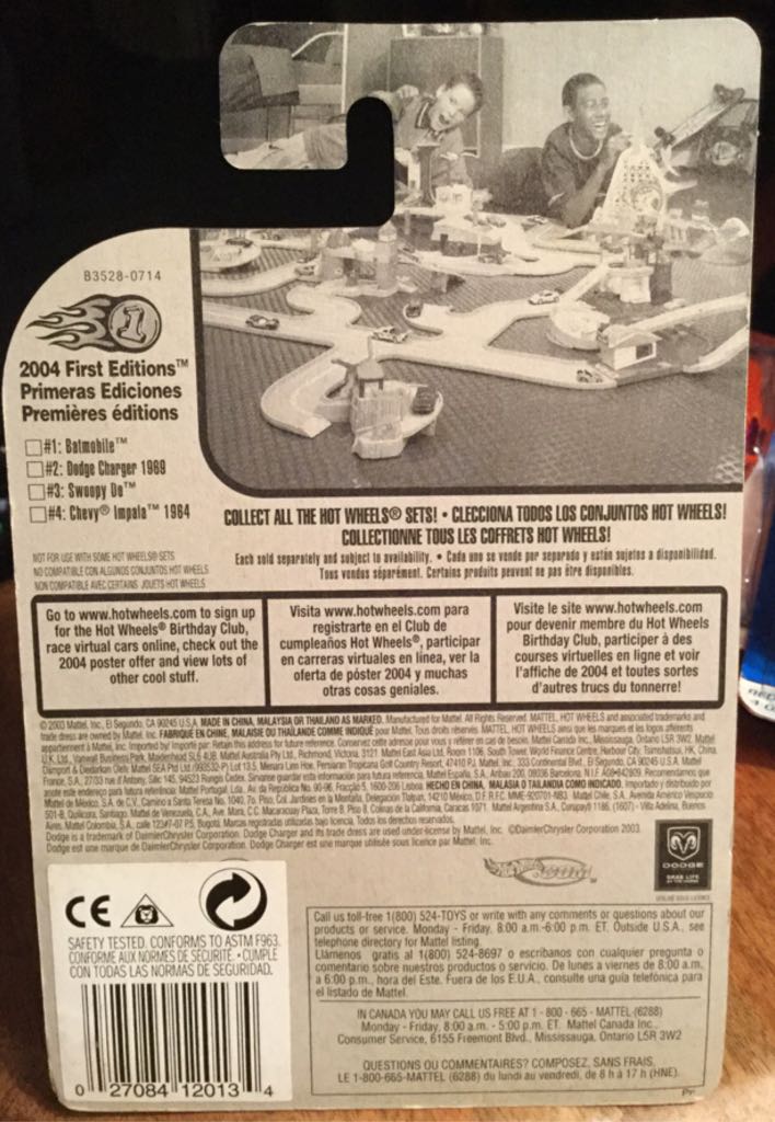 ’69 Dodge Charger - Open Hood - 2004 1st Editions toy car collectible - Main Image 2