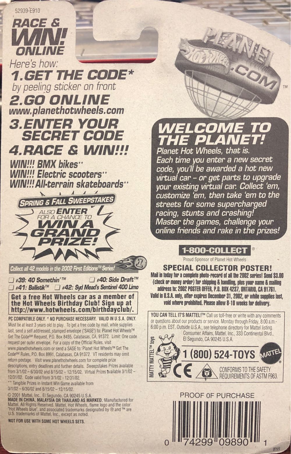 ballistik - 2002 First Editions toy car collectible - Main Image 3