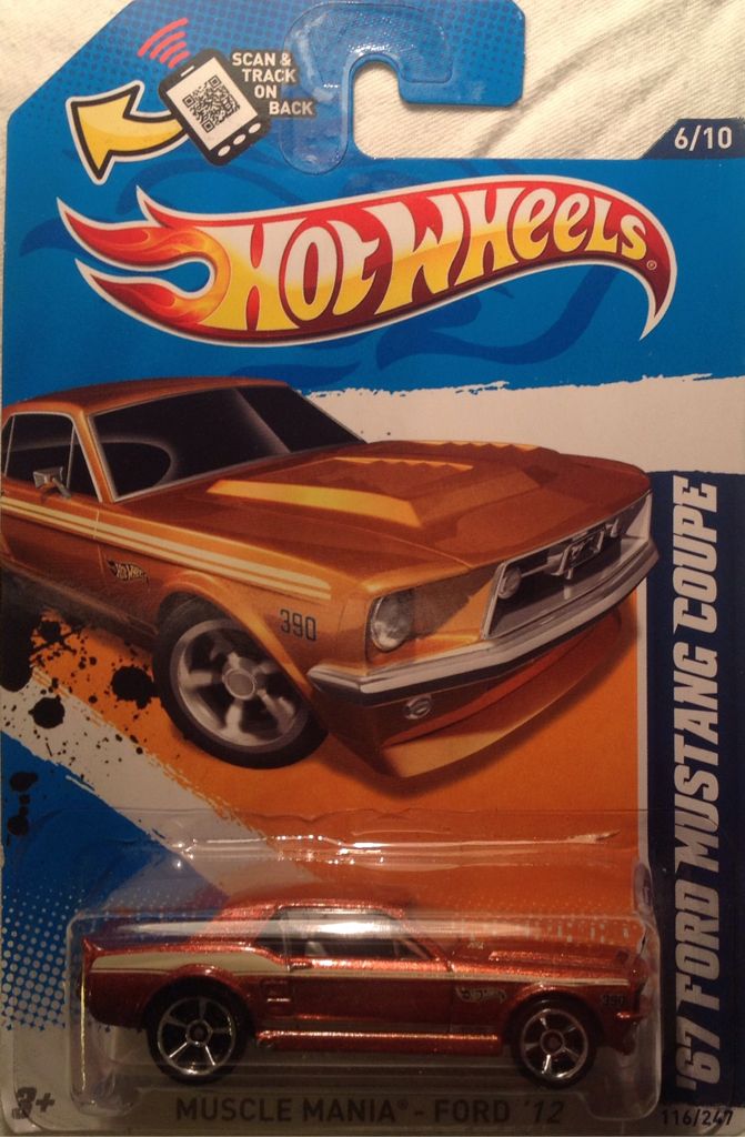 ’67 Ford Mustang Coupe - Muscle Mania - Ford ’12 toy car collectible - Main Image 1
