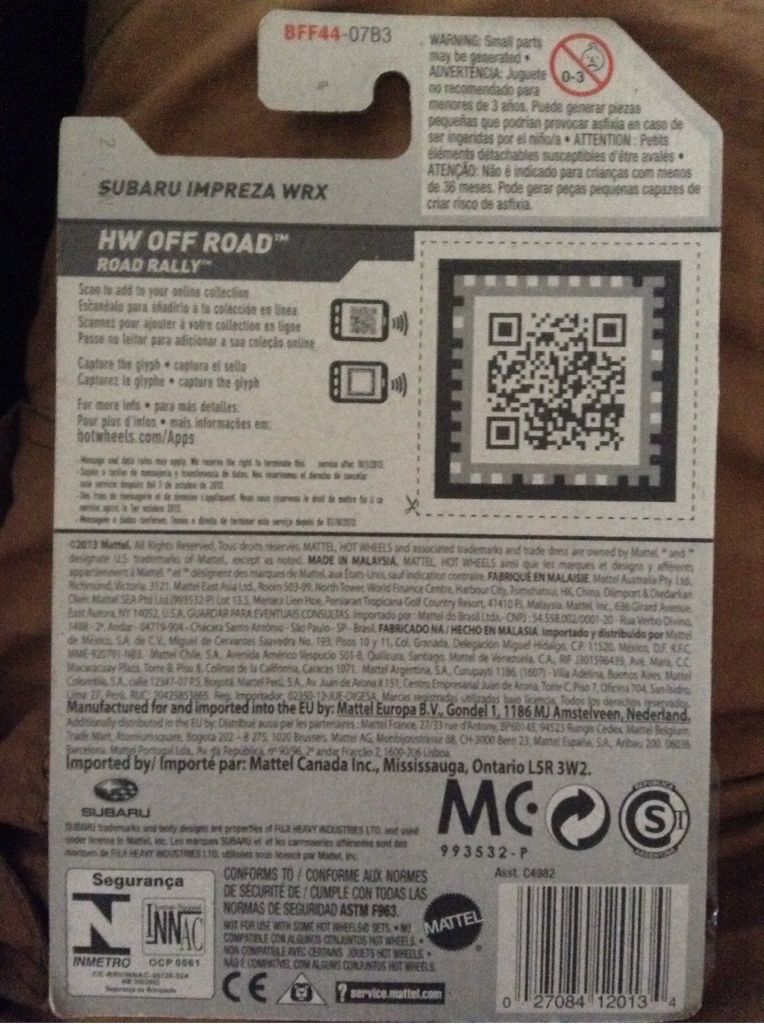 Subaru Impreza WRX - HW Off-Road - 2014 Road Rally toy car collectible - Main Image 2