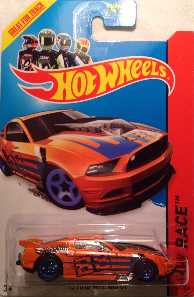 ’13 Ford Mustang GT - HW Race - Track Aces toy car collectible - Main Image 1