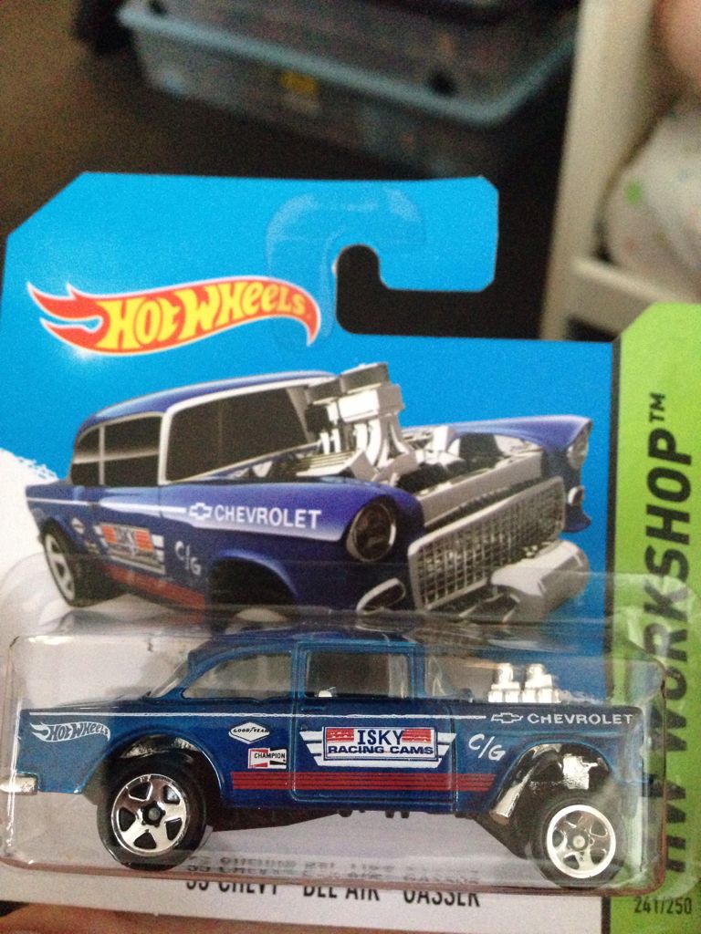 ’55 Chevy Bel Air Gasser - 2014 - HW - Workshop - HW Performance toy car collectible - Main Image 2