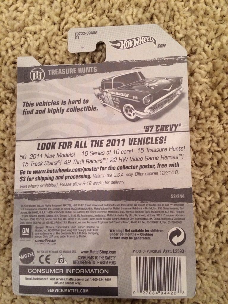Treasure Hunts - ’10 Treasure Hunt toy car collectible - Main Image 2