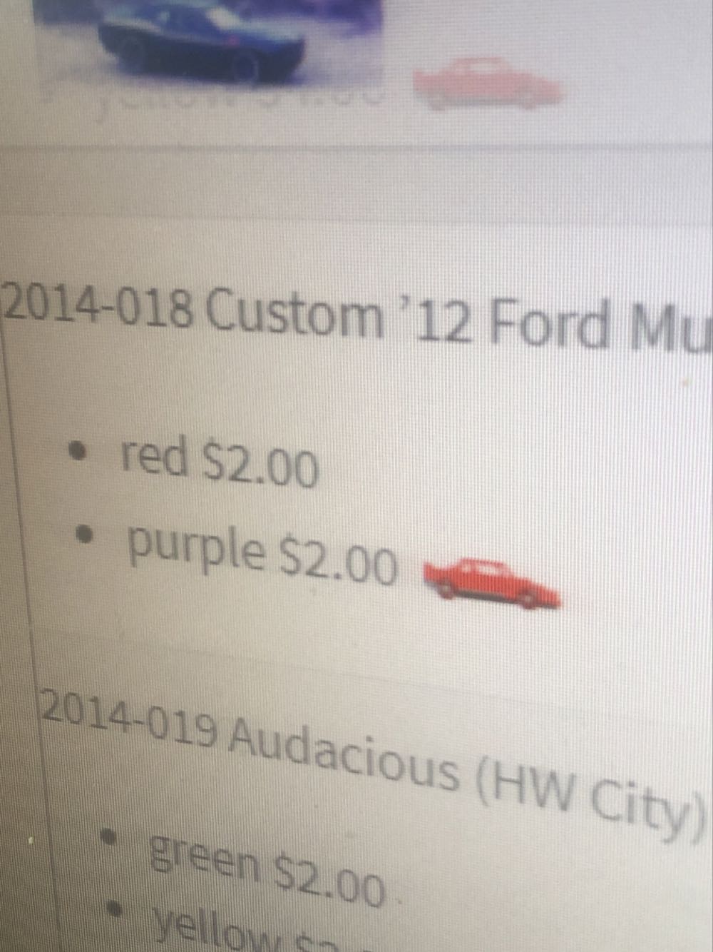 Custom 12 Ford Mustang - HW City - Goal toy car collectible - Main Image 3